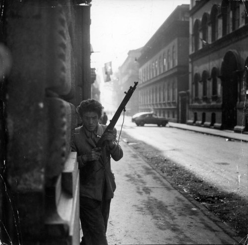 Ούγγρος επαναστάτης μαχητής, Βουδαπέστη, 1956